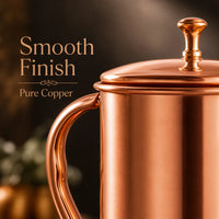 Sempyix Pure Copper Jug 1500 ml – Plain Finish Water Pitcher
