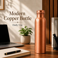 Sempyix Pure Copper Leak Proof Water Bottle 900 ml – Matte Finish